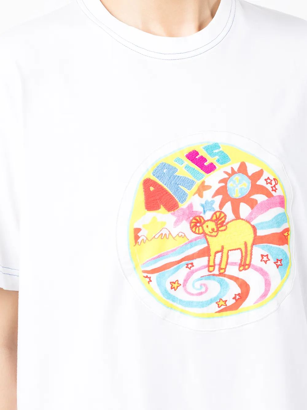 фото Mira mikati футболка из органического хлопка с вышивкой