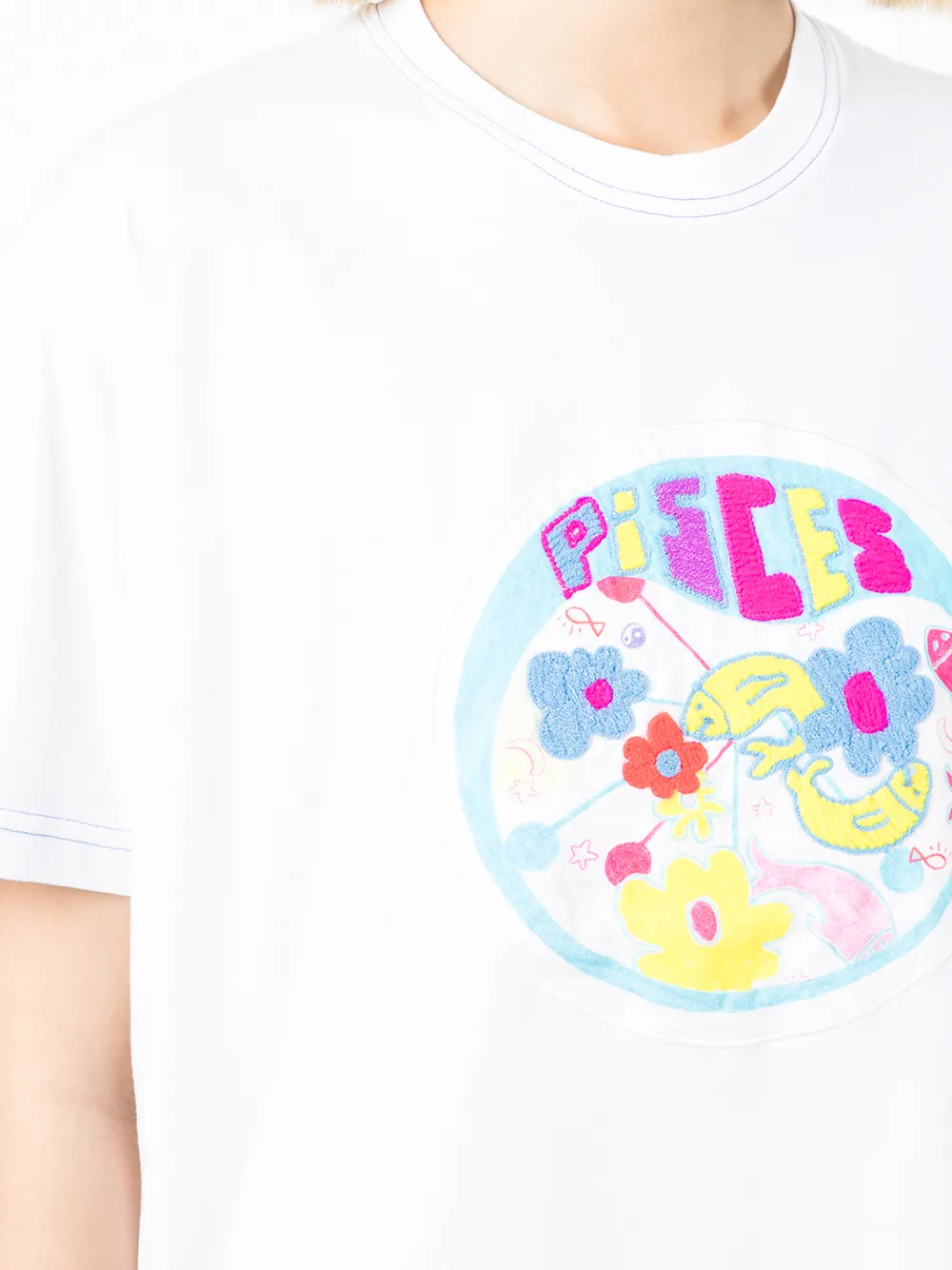 фото Mira mikati футболка из органического хлопка с вышивкой