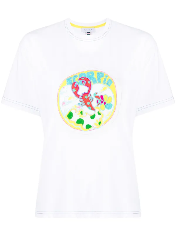 Mira Mikati scorpio-patch T-shirt 
