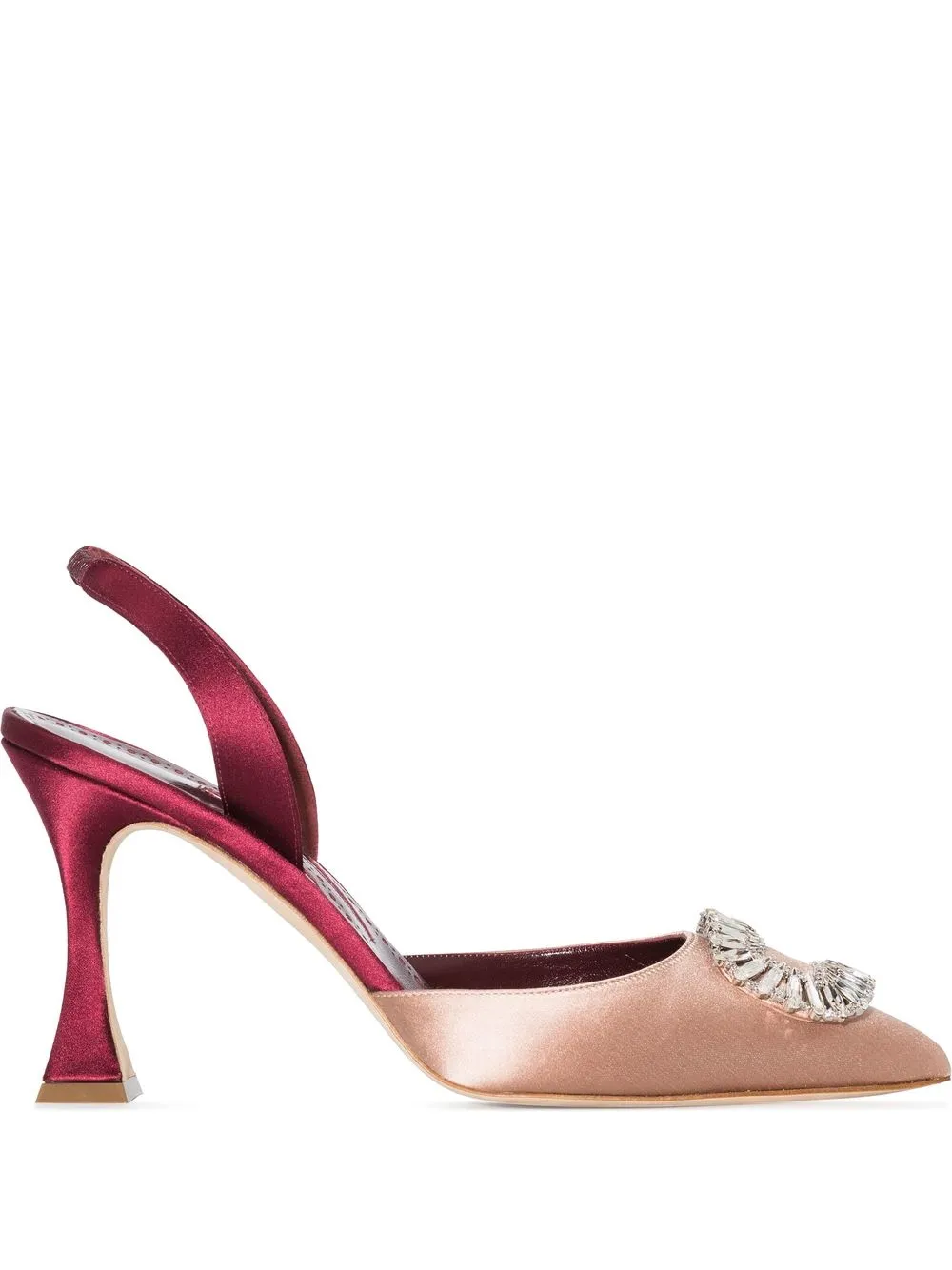 

Manolo Blahnik zapatillas Prietasli con tacón de 90mm - Rosado