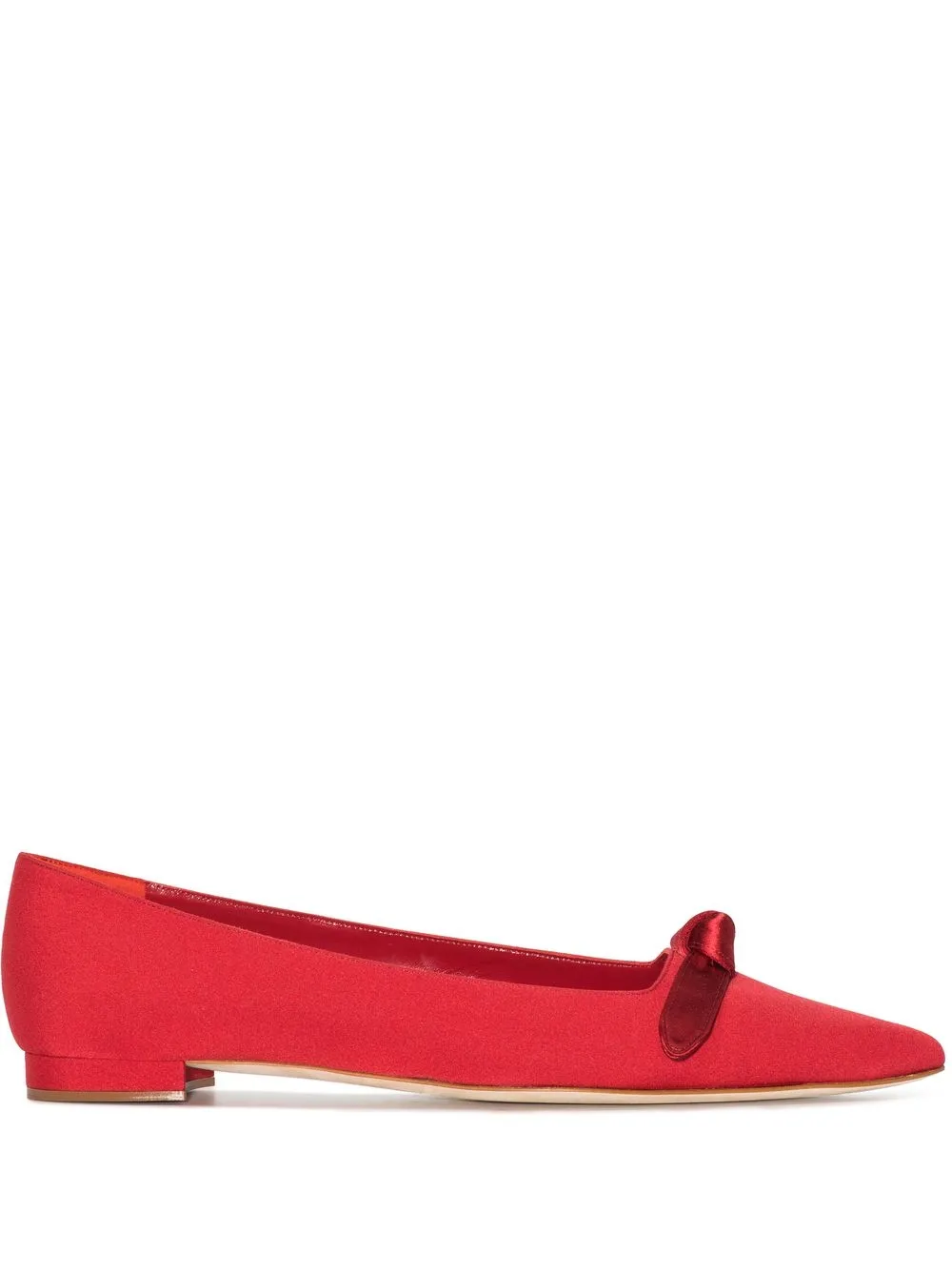 MANOLO BLAHNIK PAPIRO FLAT BALLERINA PUMPS