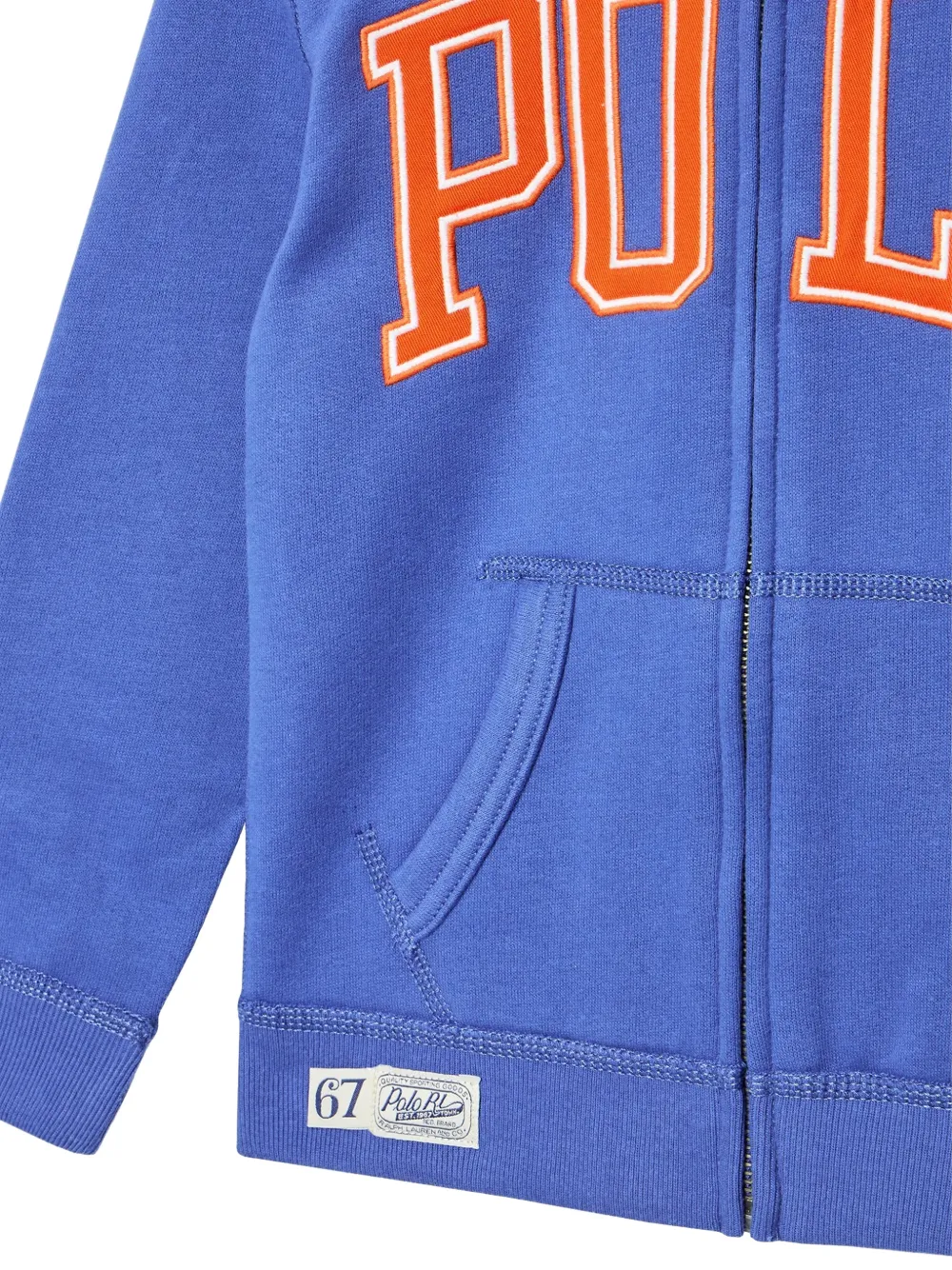 POLO RALPH LAUREN KIDS Hoodie met logo-applicatie Blauw