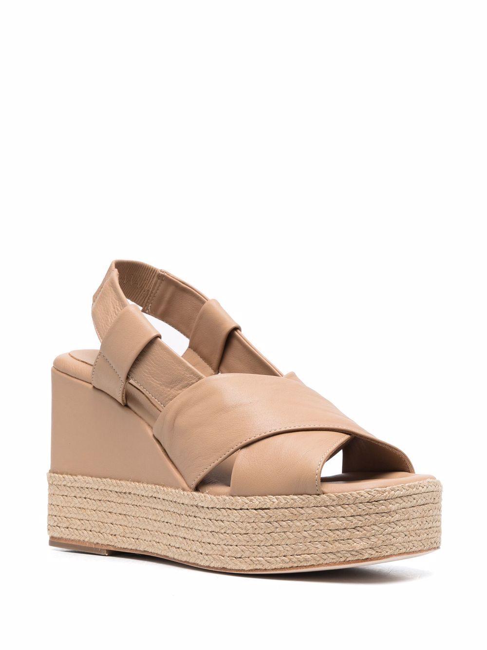 фото Paloma barceló slingback braided raffia sandals