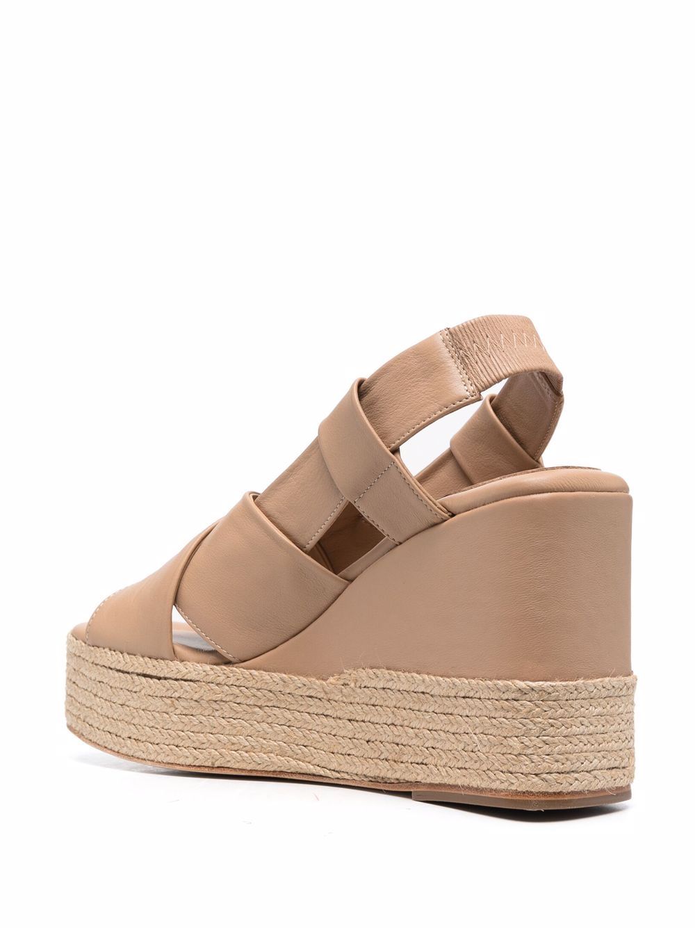 фото Paloma barceló slingback braided raffia sandals