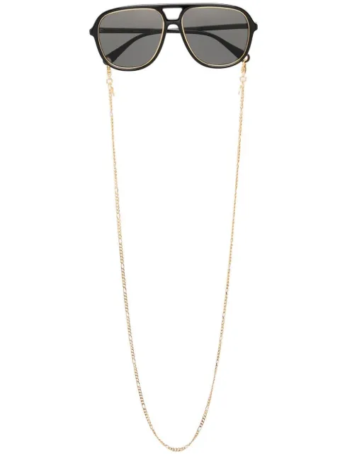 Gucci Eyewear navigator-frame tinted sunglasses