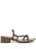 Reike Nen Noodle 35mm cross-strap sandals - Brown