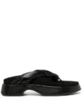 Reike Nen twist-strap platform flip flops - Black