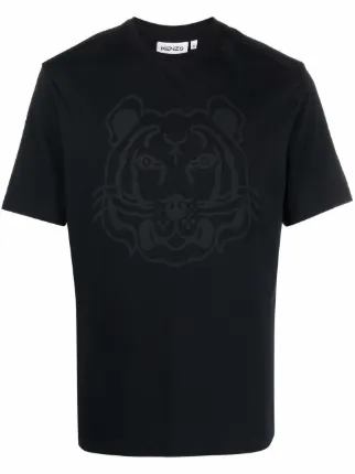 Kenzo Tiger Head Print T shirt Farfetch