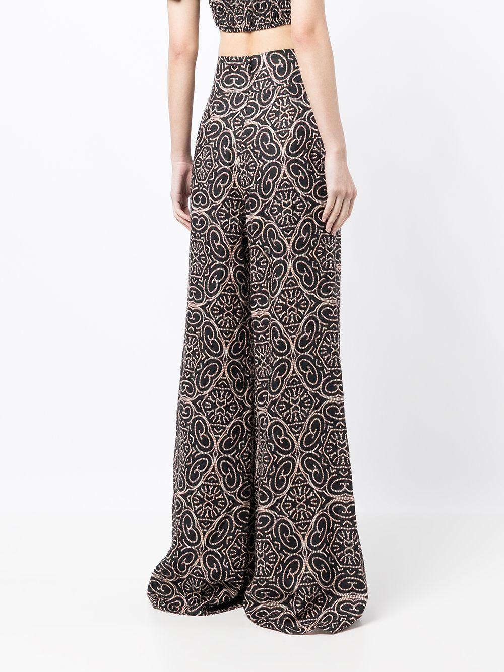 Shop Alexis geometric-print wide leg trousers with Express Delivery ...