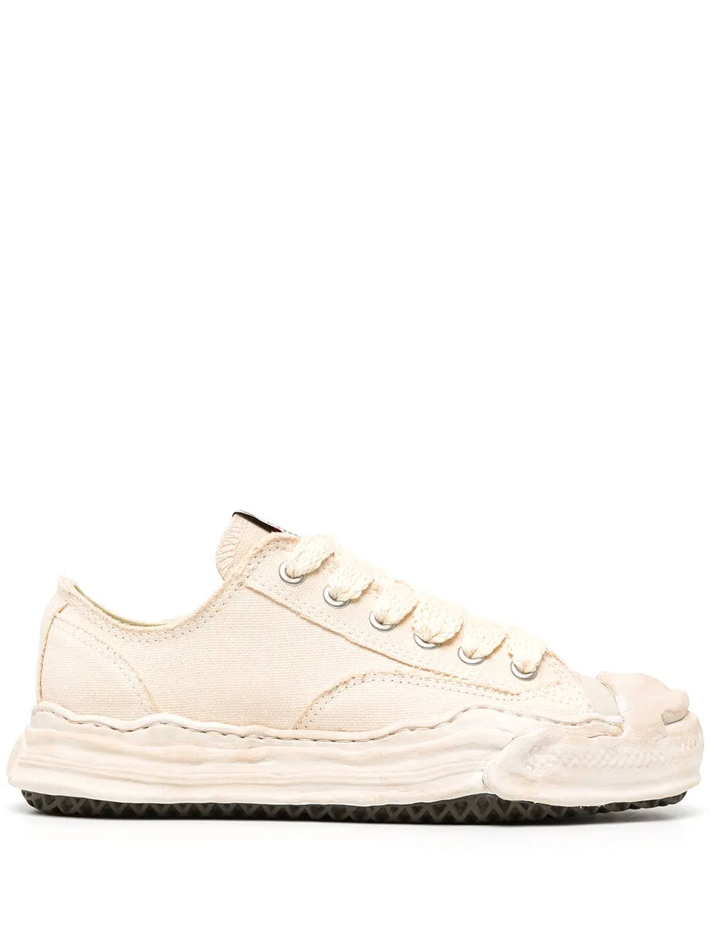 

Maison Mihara Yasuhiro tenis bajos Sole - Marrón