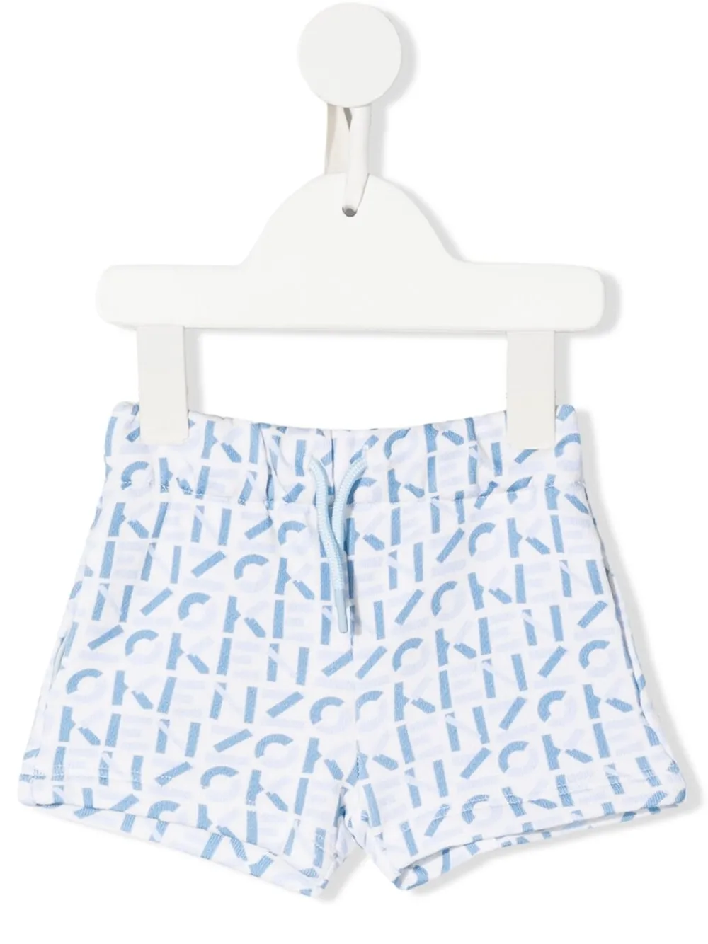 

Kenzo Kids logo print swim shorts - Blue