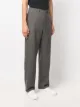 Closed high-waisted straight leg trousers