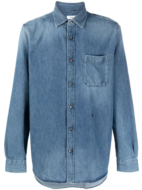 Closed long-sleeve Denim Shirt - Farfetch