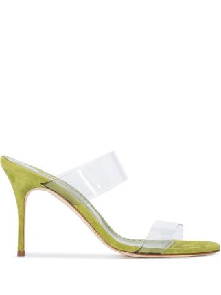 Manolo Blahnik Scolto 90mm slip-on Sandals - Farfetch