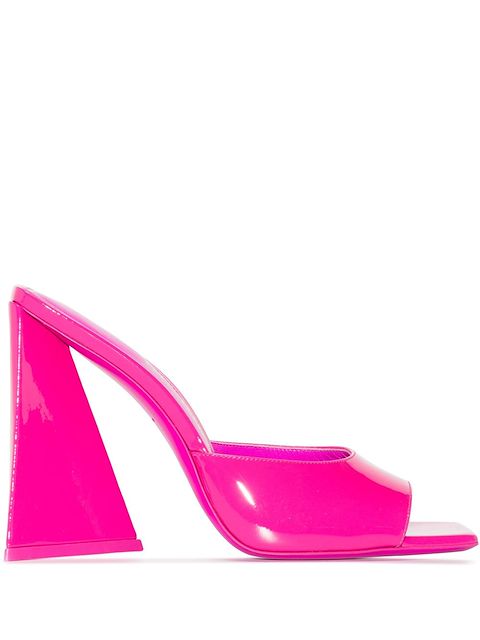 The Attico Devon 115mm patent leather mules