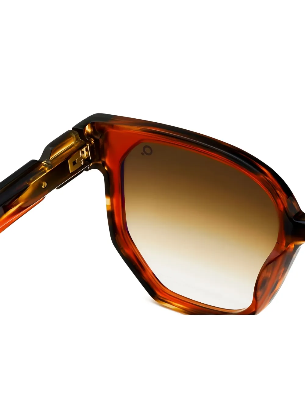 Etnia Barcelona Zonnebril met geometrisch montuur Bruin