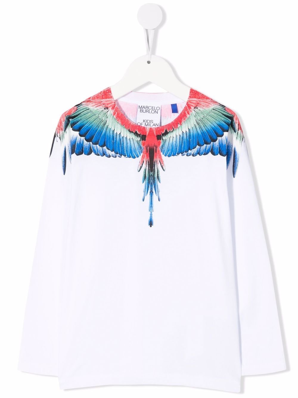 

Marcelo Burlon County Of Milan Kids playera con estampado Wings - Blanco