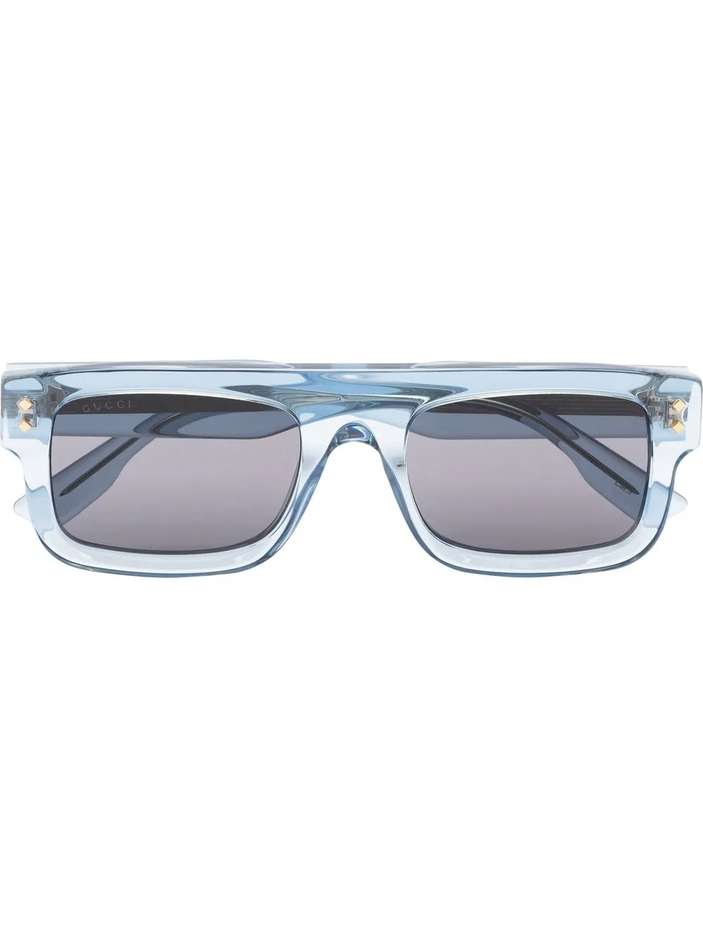 

Gucci Eyewear lentes con armazón cuadrada transparentes - Azul