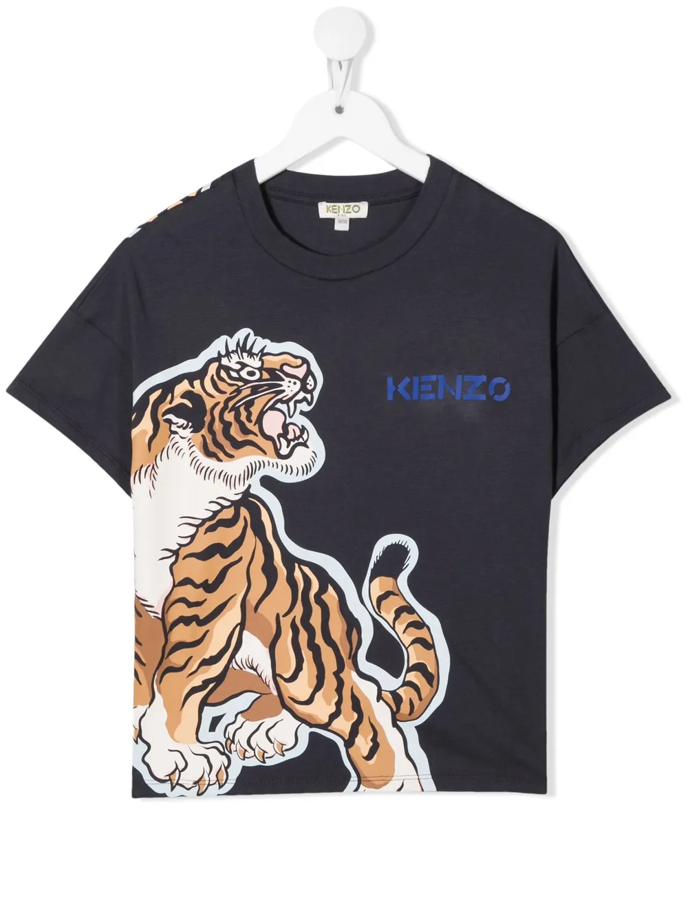 

Kenzo Kids tiger print logo t-shirt - Black