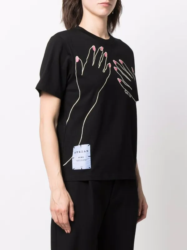 MCQ t shirt a Imprime Graphique Noir FARFETCH CM