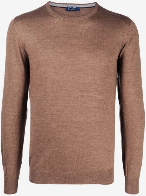 Barba fine-knit crew-neck jumper