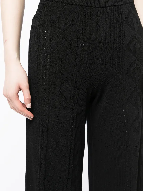 Marine Serre Crescent Moon ワイドパンツ | ブラック | FARFETCH JP