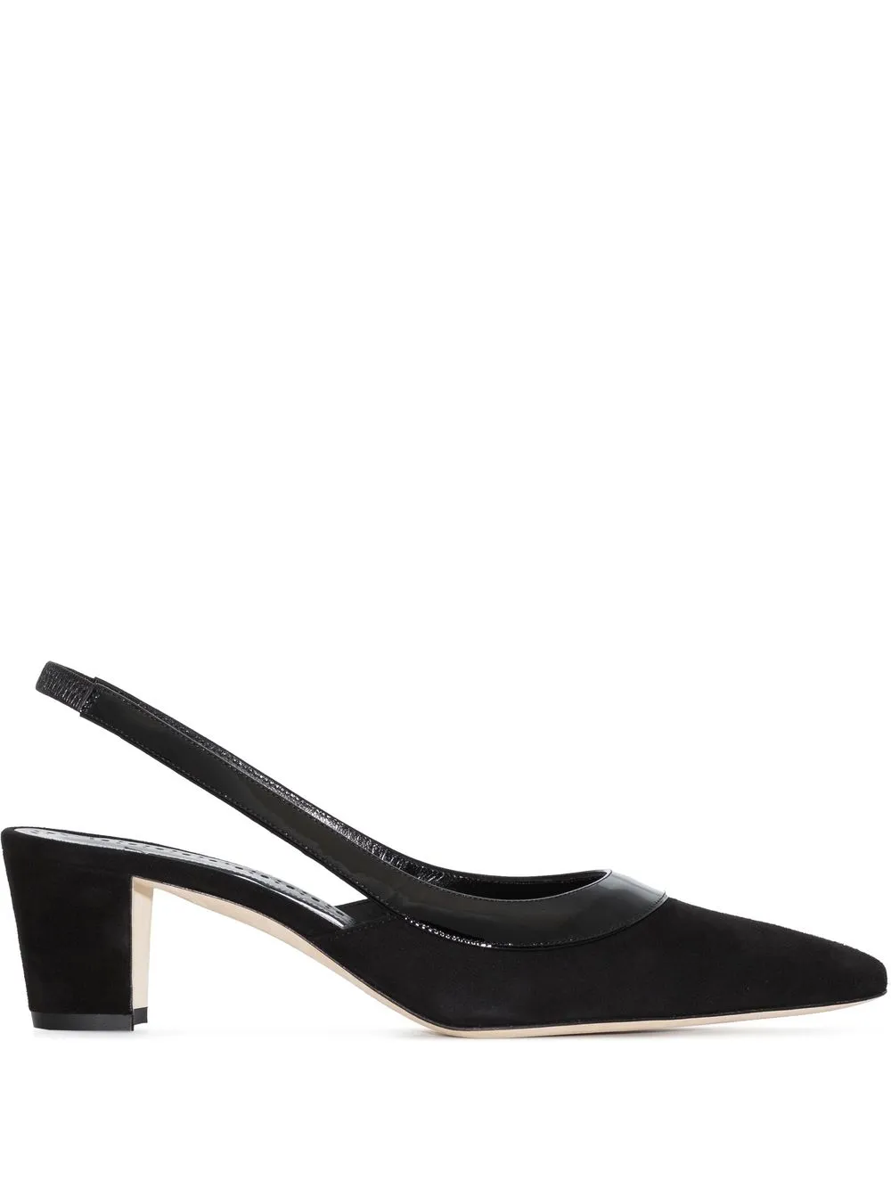 

Manolo Blahnik Golpesli 50mm slingback pumps - Black