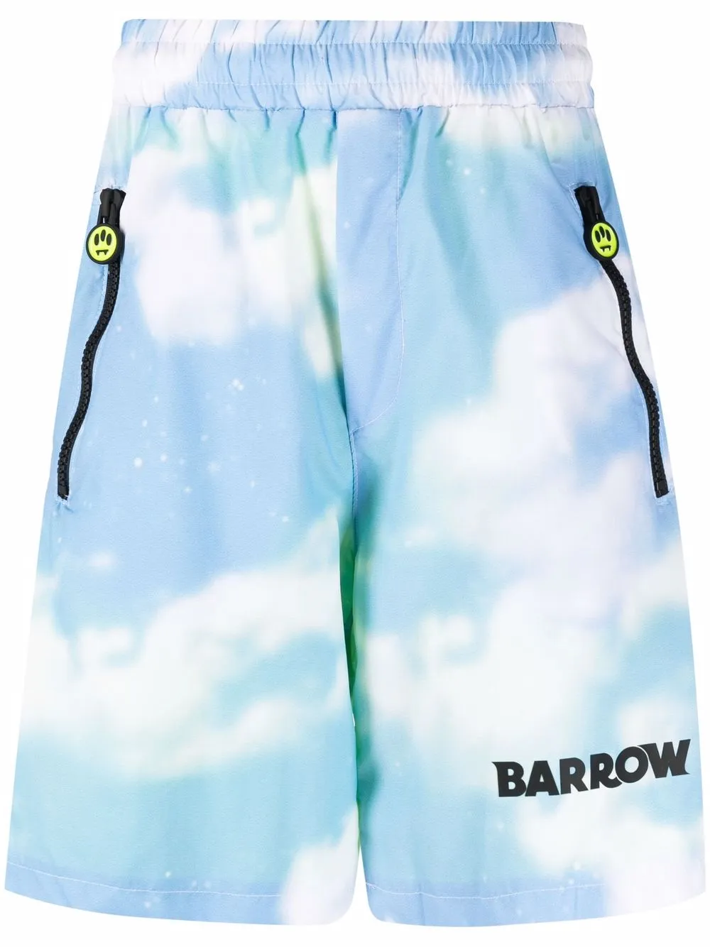 

BARROW shorts con franja del logo - Azul