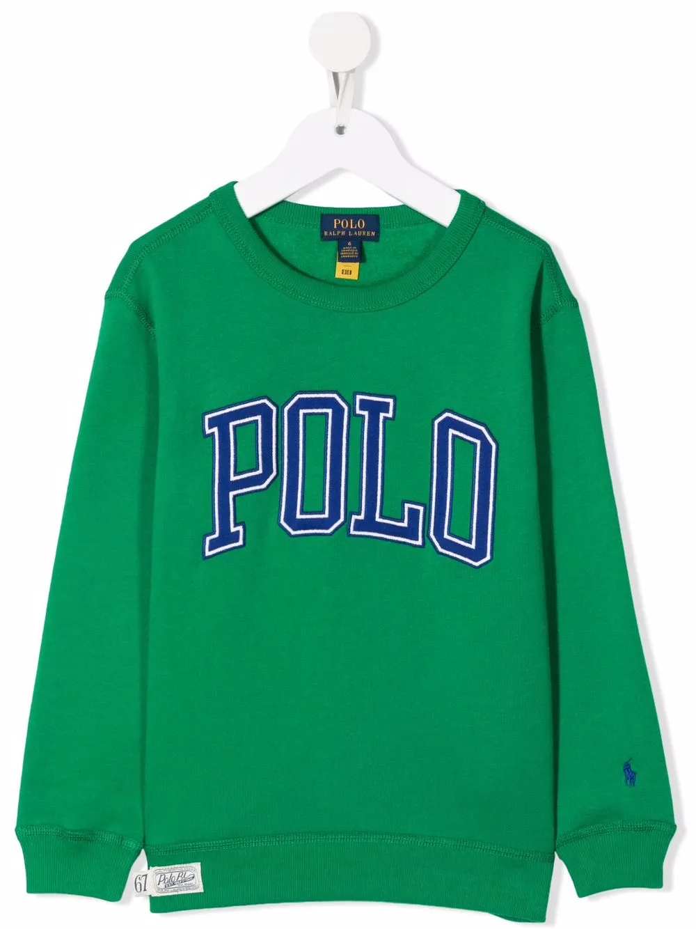 

Ralph Lauren Kids logo-embroidered long-sleeve sweatshirt - Green