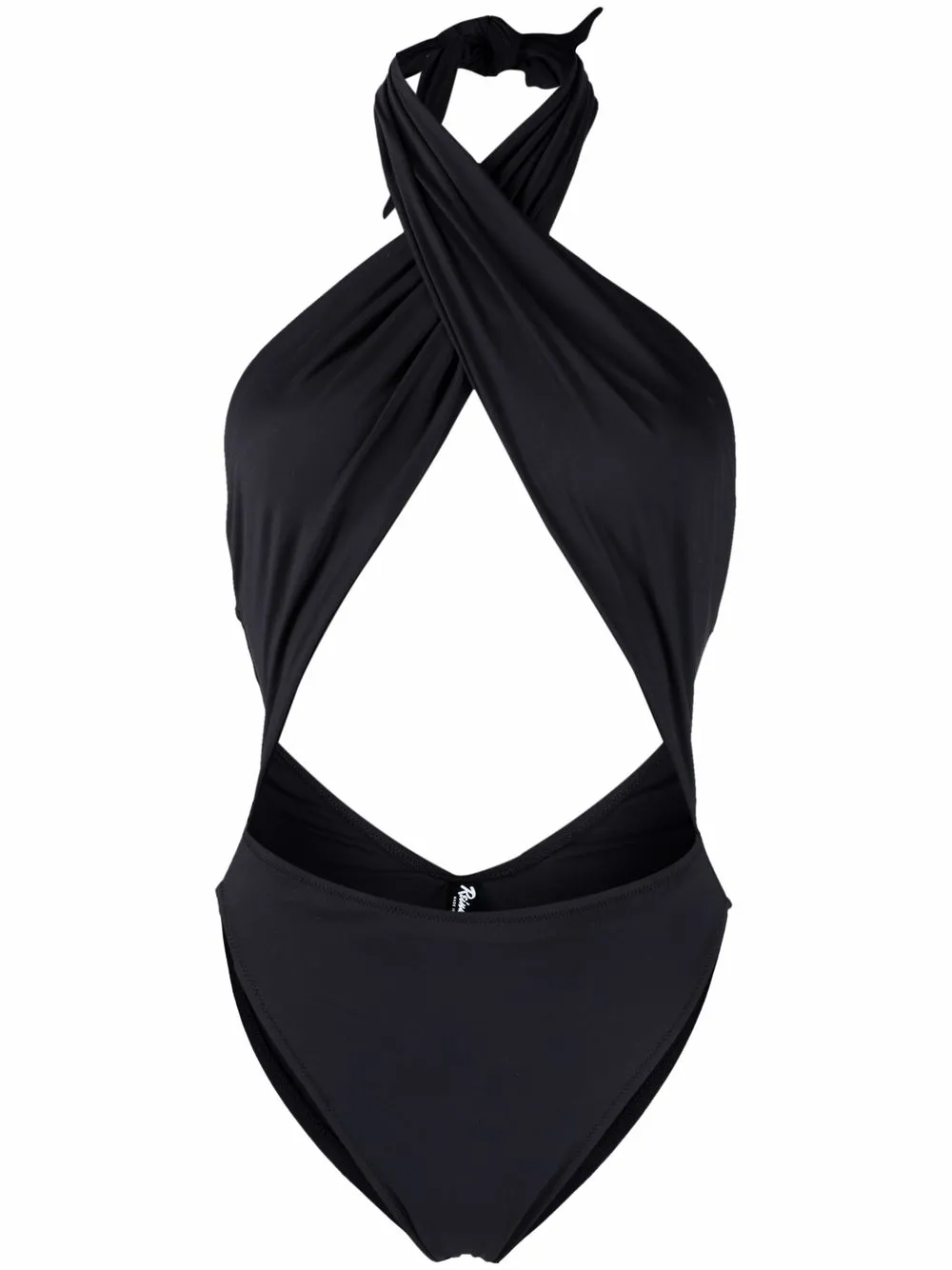 

Reina Olga Showpony halterneck swimsuit - Black