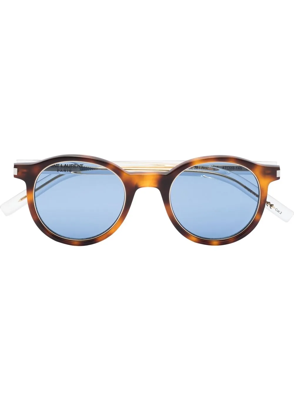Saint Laurent Eyewear round-frame sunglasses | Brown | Image 1