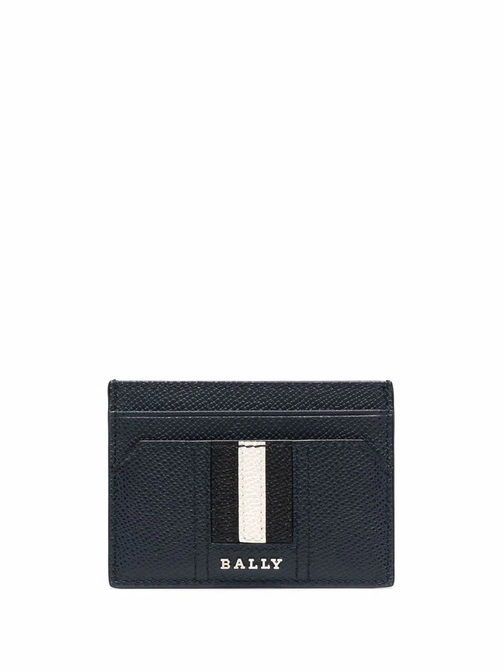 

Bally logo-print leather cardholder - Blue