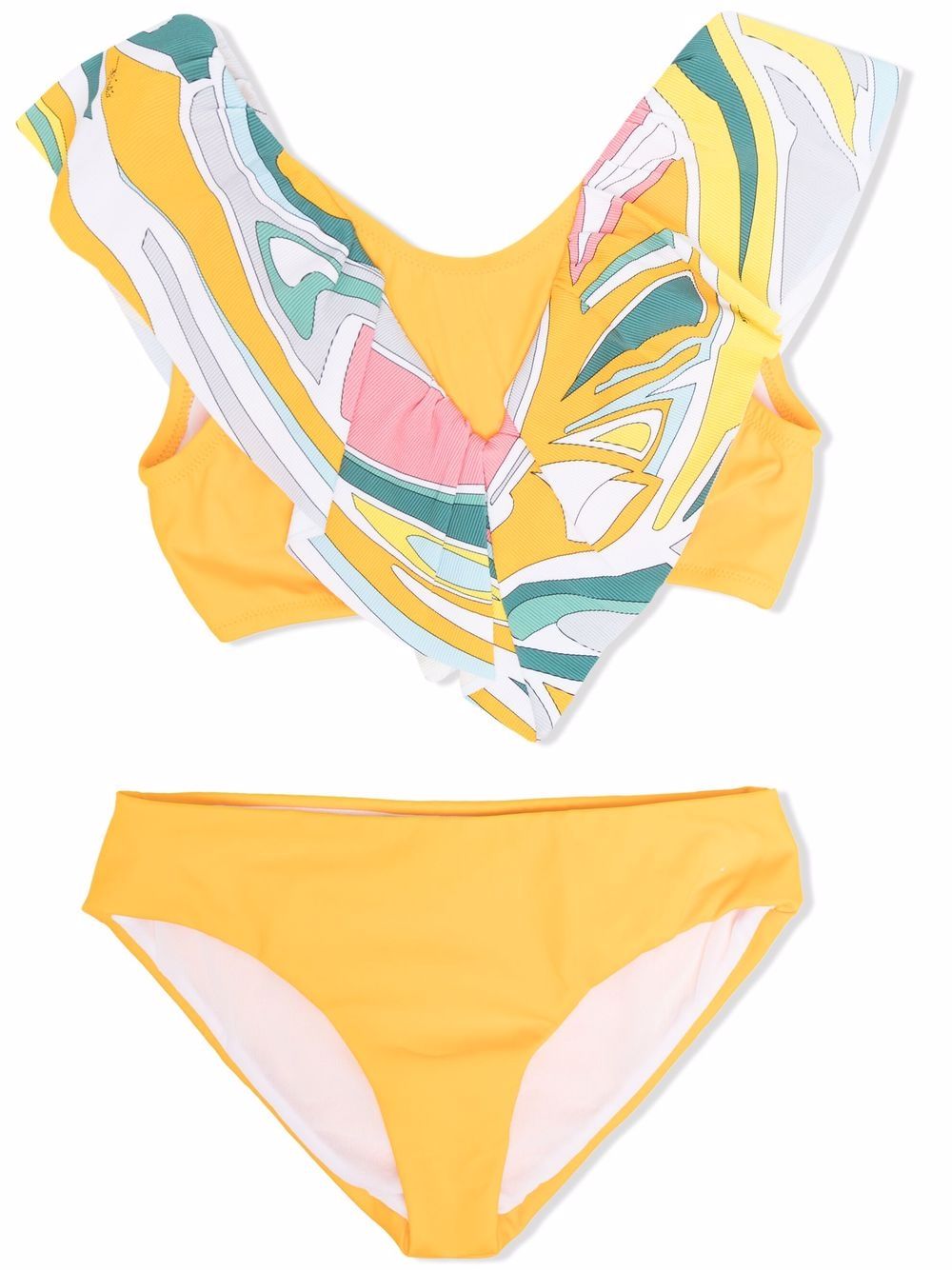 фото Emilio pucci junior abstract pattern print bikini