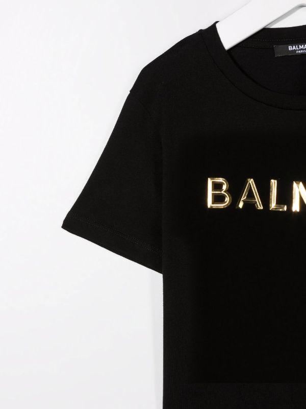 Balmain Kids logo-print short-sleeved T-shirt - Farfetch