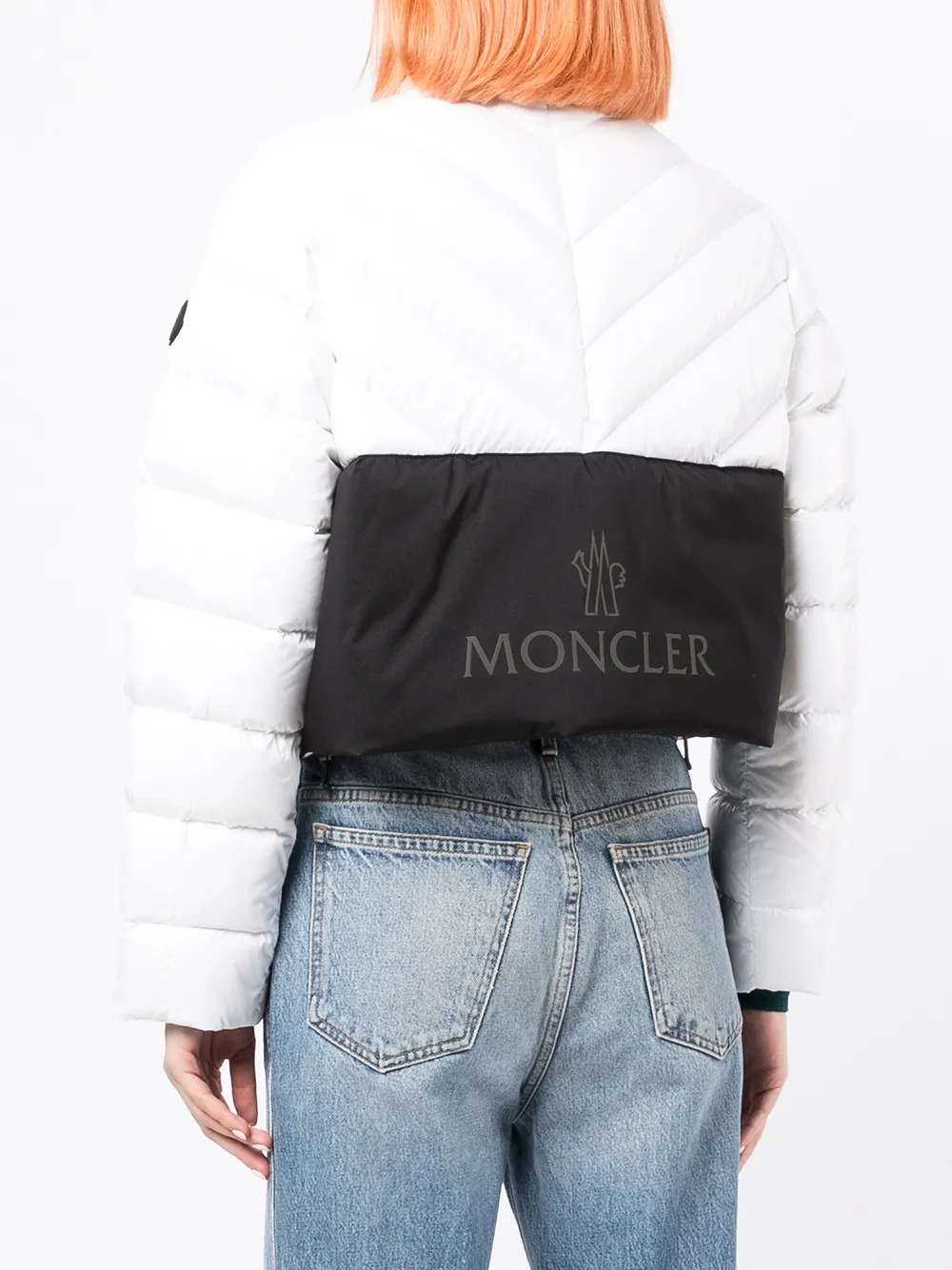 фото Moncler укороченный пуховик morgat