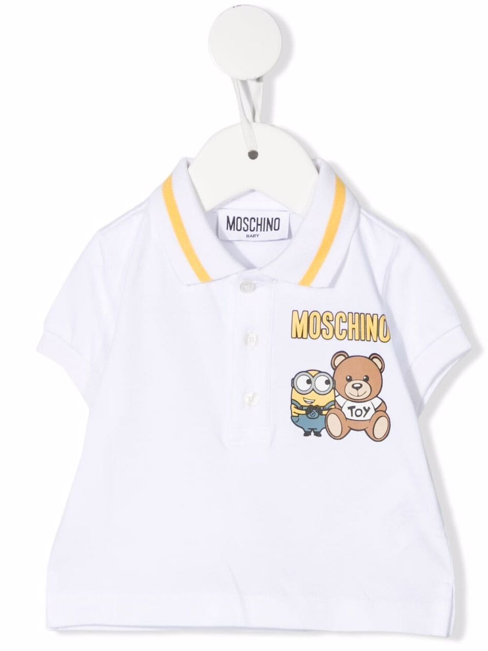 Moschino Kids Teddy Bear Cotton Polo Shirt - Farfetch