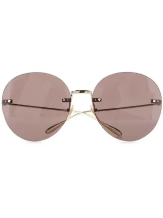 Gucci Eyewear リムレス ラウンド サングラス 通販 - FARFETCH