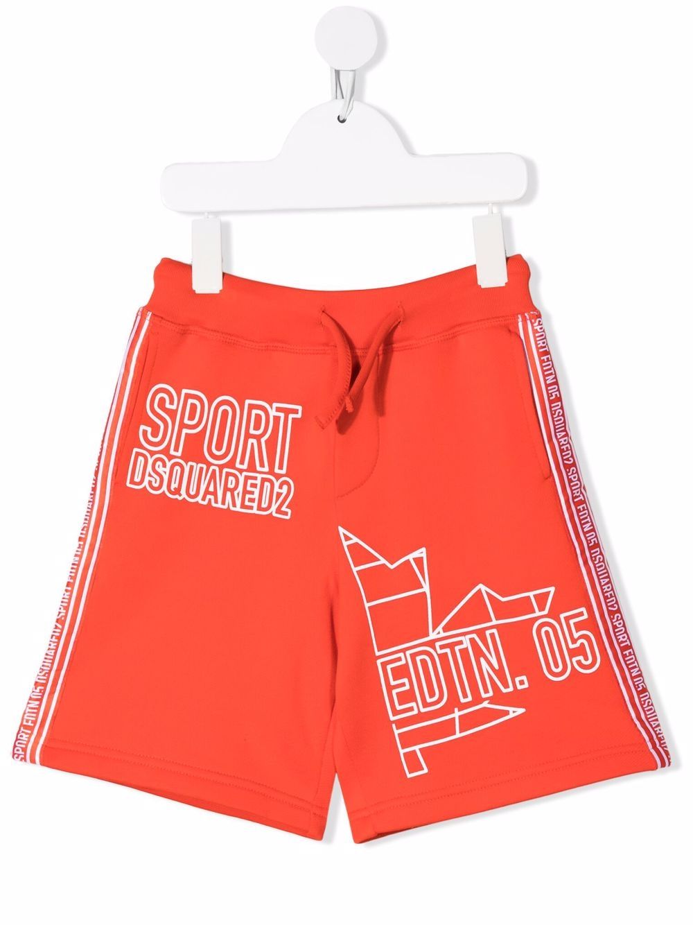 

Dsquared2 Kids shorts deportivos con logo estampado - Naranja