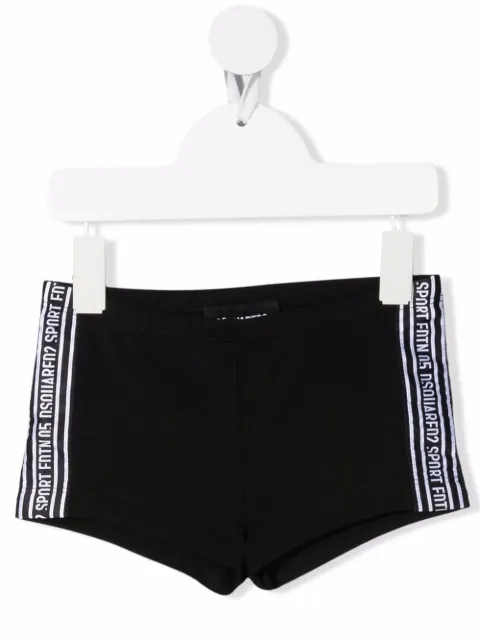Dsquared2 Kids شورت قطن بشريط شعار الماركة