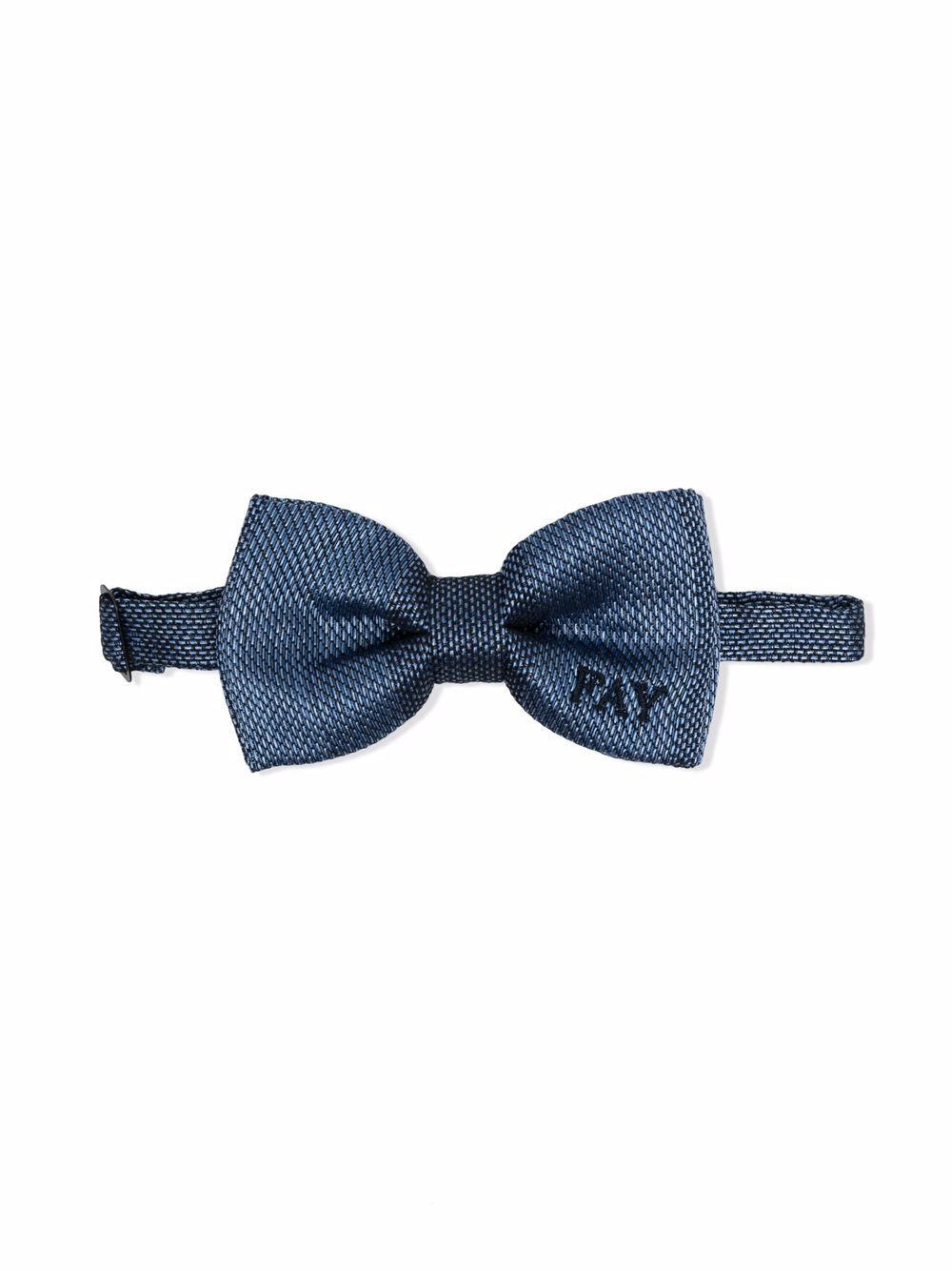 фото Fay kids woven embroidered-logo bow tie