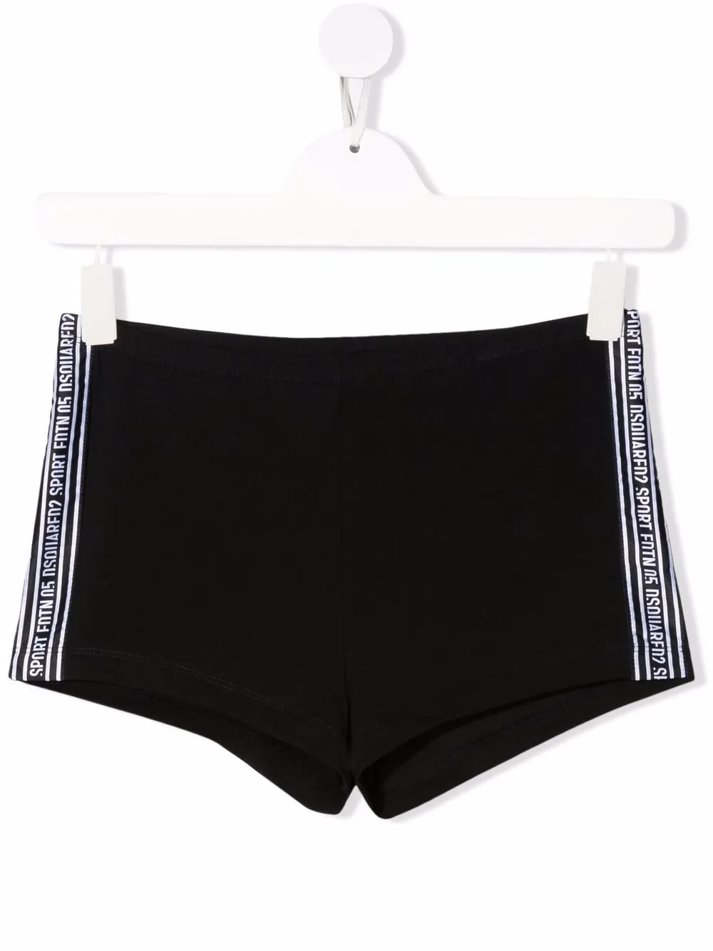 

Dsquared2 Kids shorts con franjas del logo - Negro