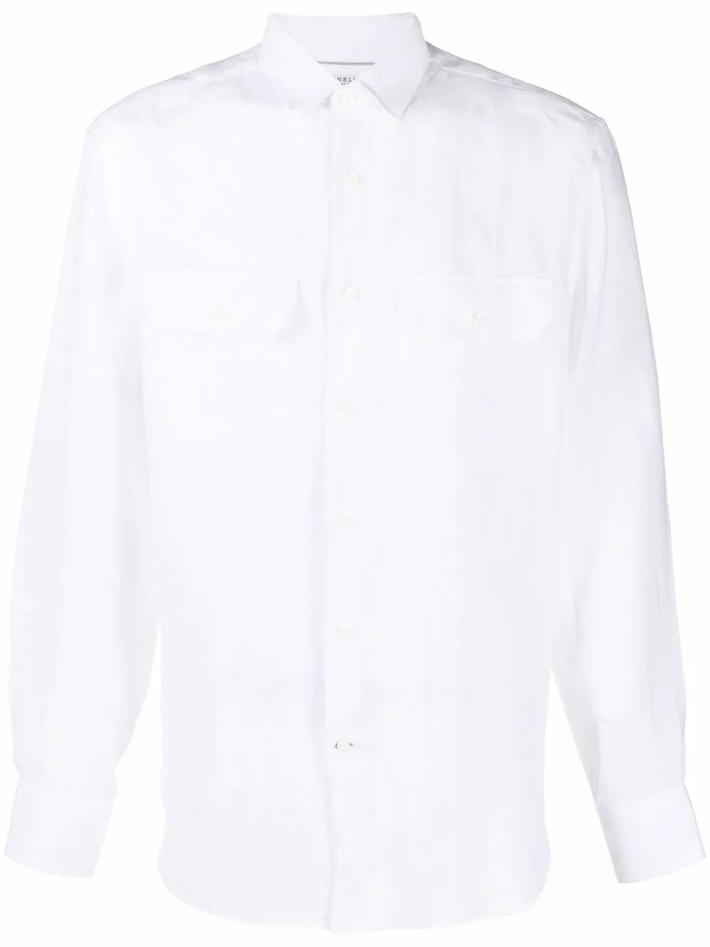 

Brunello Cucinelli camisa con bolsillo de parche - Blanco