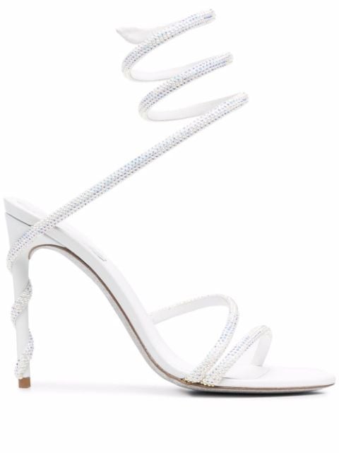 René Caovilla Cecile rhinestone sandals