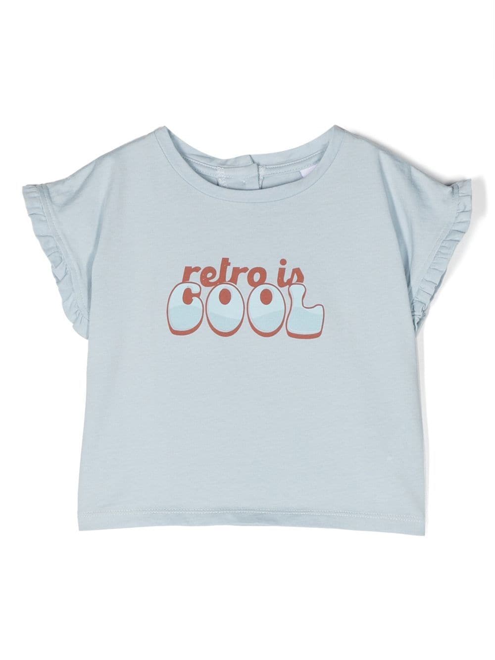Knot Babies' Slogan-print Cotton T-shirt In Blue
