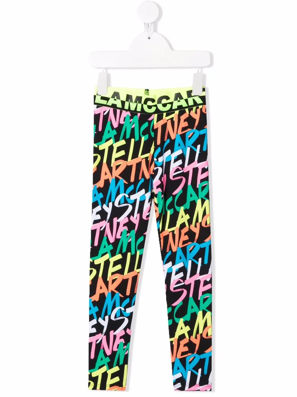 

Stella McCartney Kids leggins con letras del logo - Negro