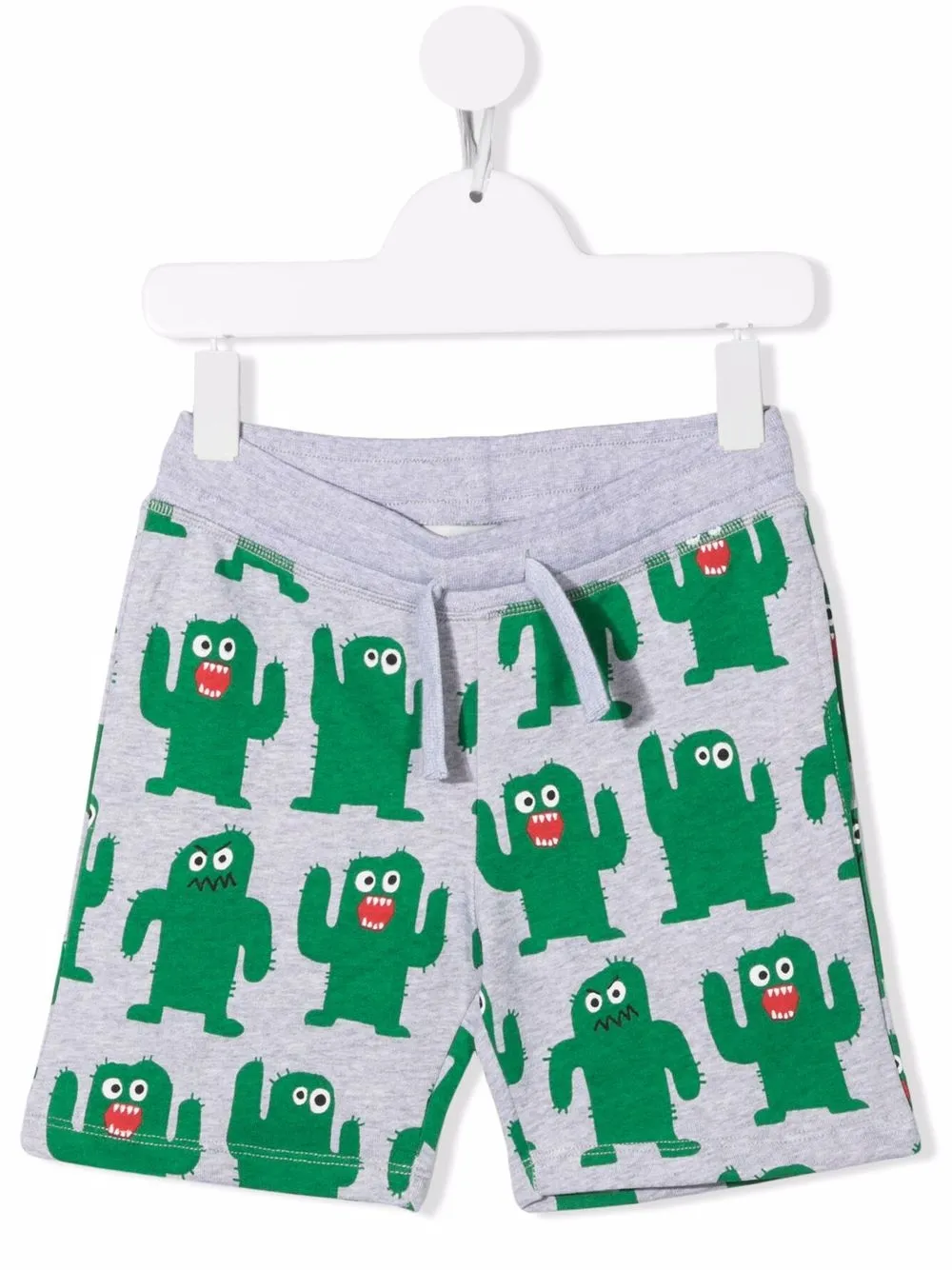 

Stella McCartney Kids shorts deportivos con cactus estampados - Gris