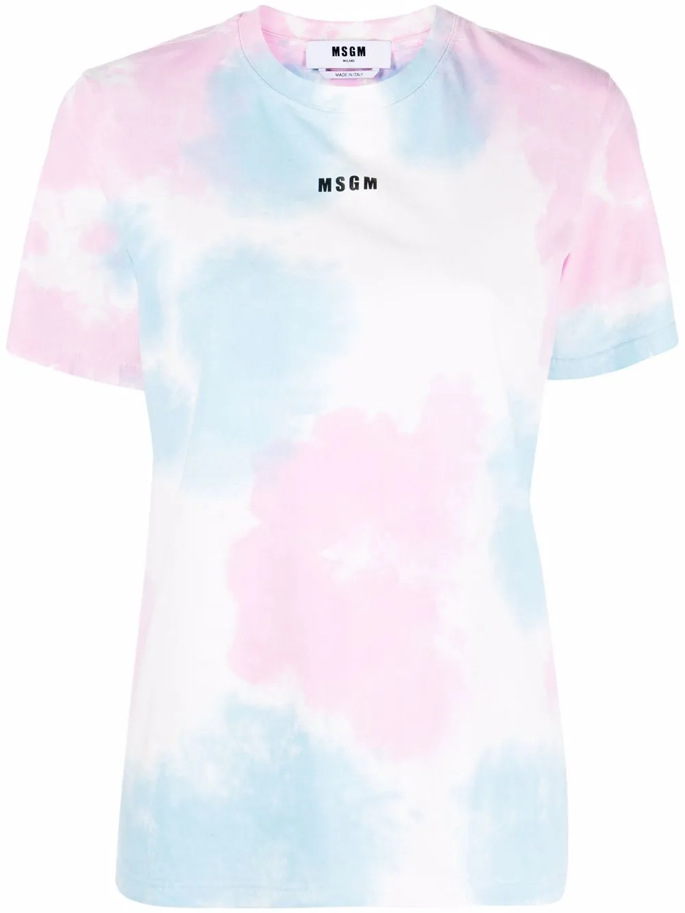 

MSGM playera con estampado tie-dye - Rosado