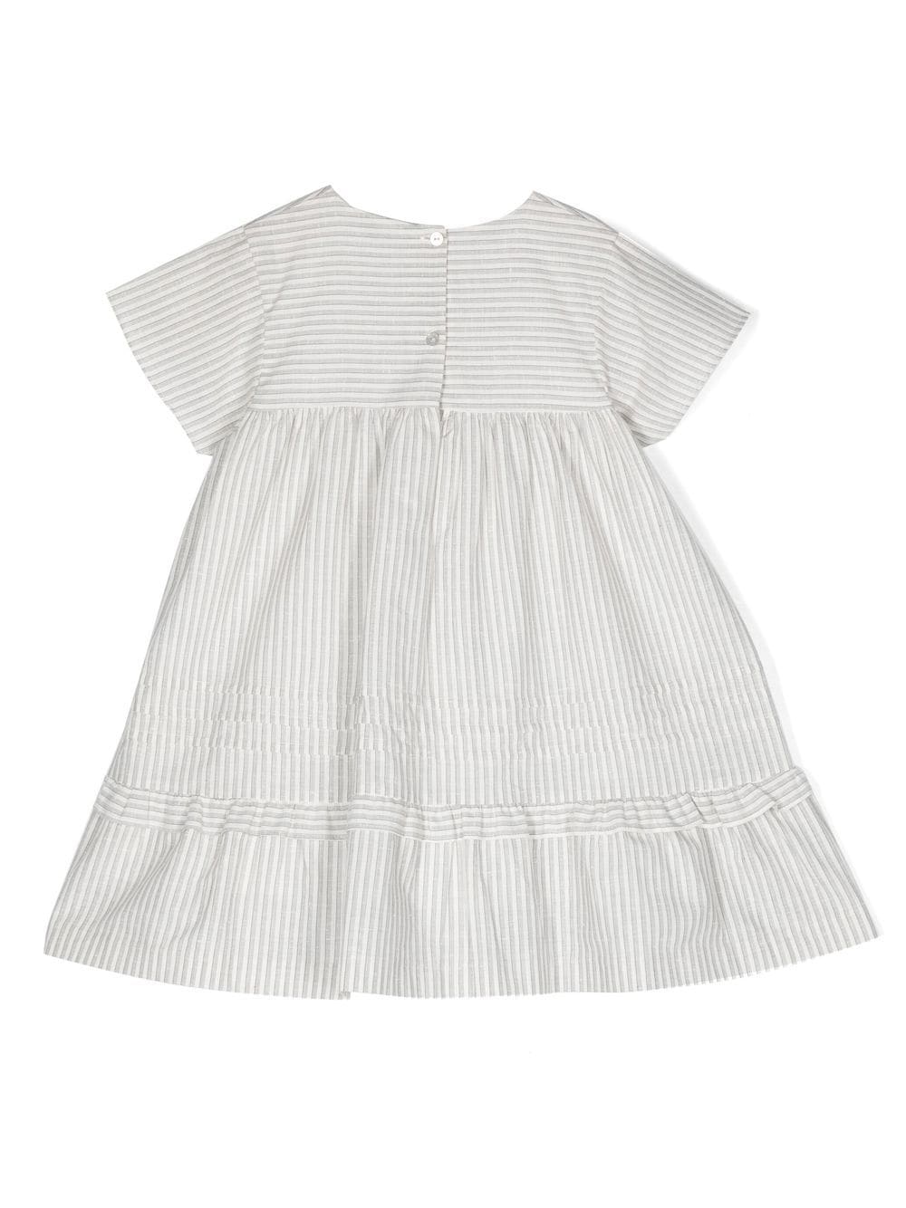 Shop Knot Mindy Stripe-pattern Casual Dress In Neutrals