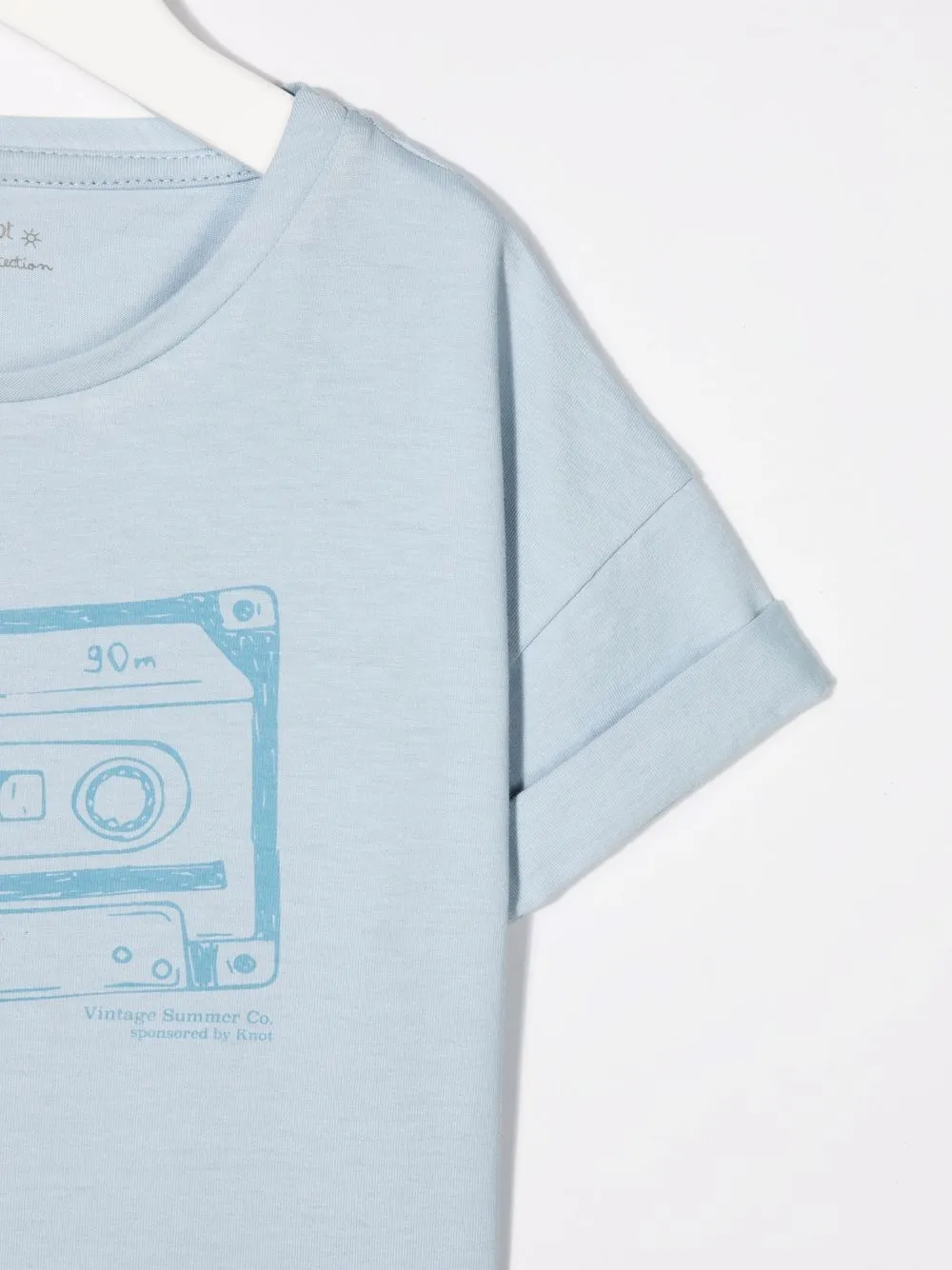 Knot Cassette Graphic-print T-shirt In Blue