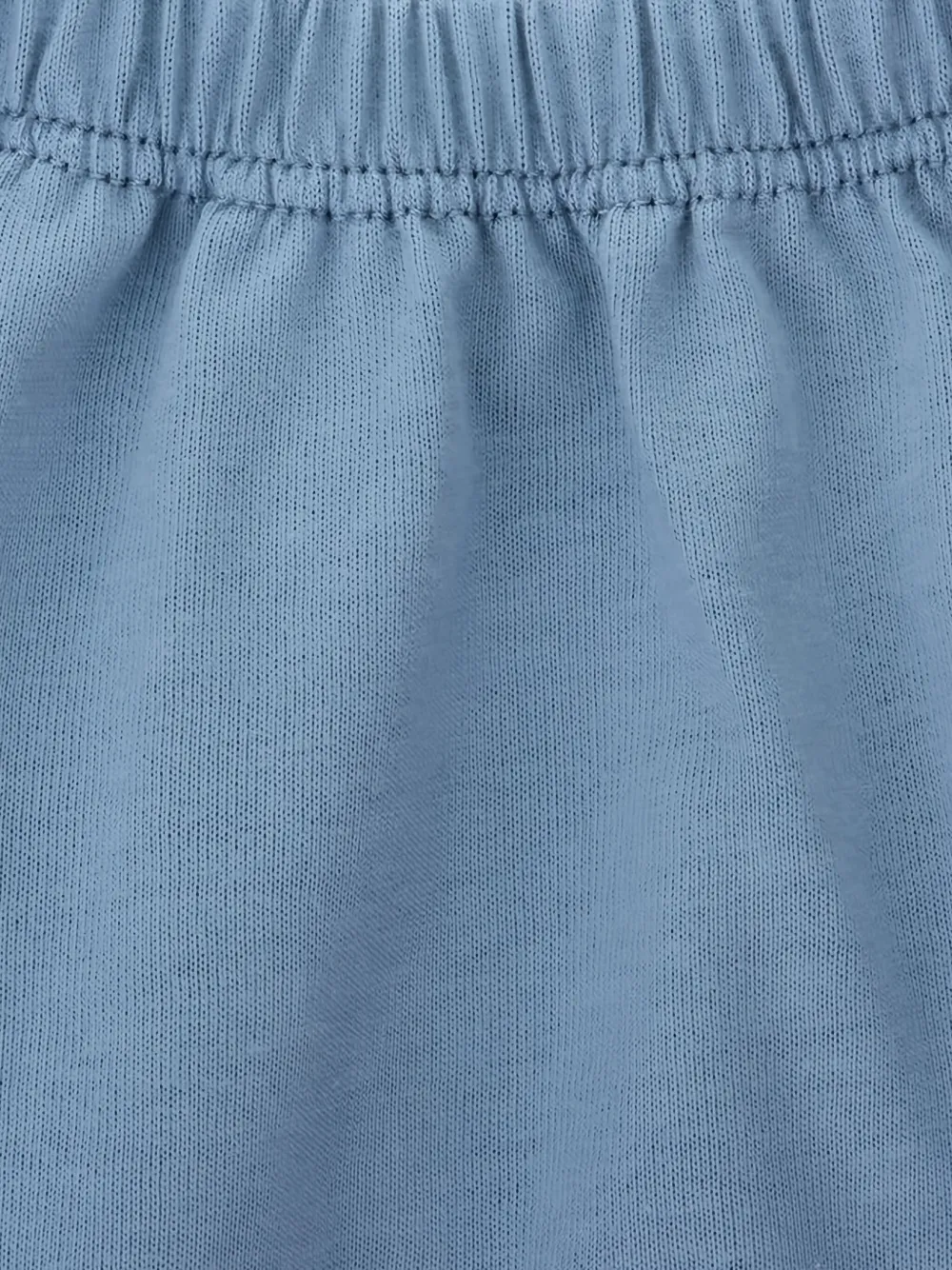 Knot Cotton Shorts In Blue